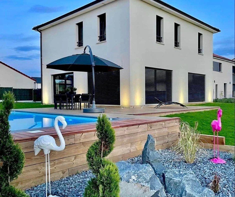 piscine avec pompe à chaleur pour chauffer l'eau