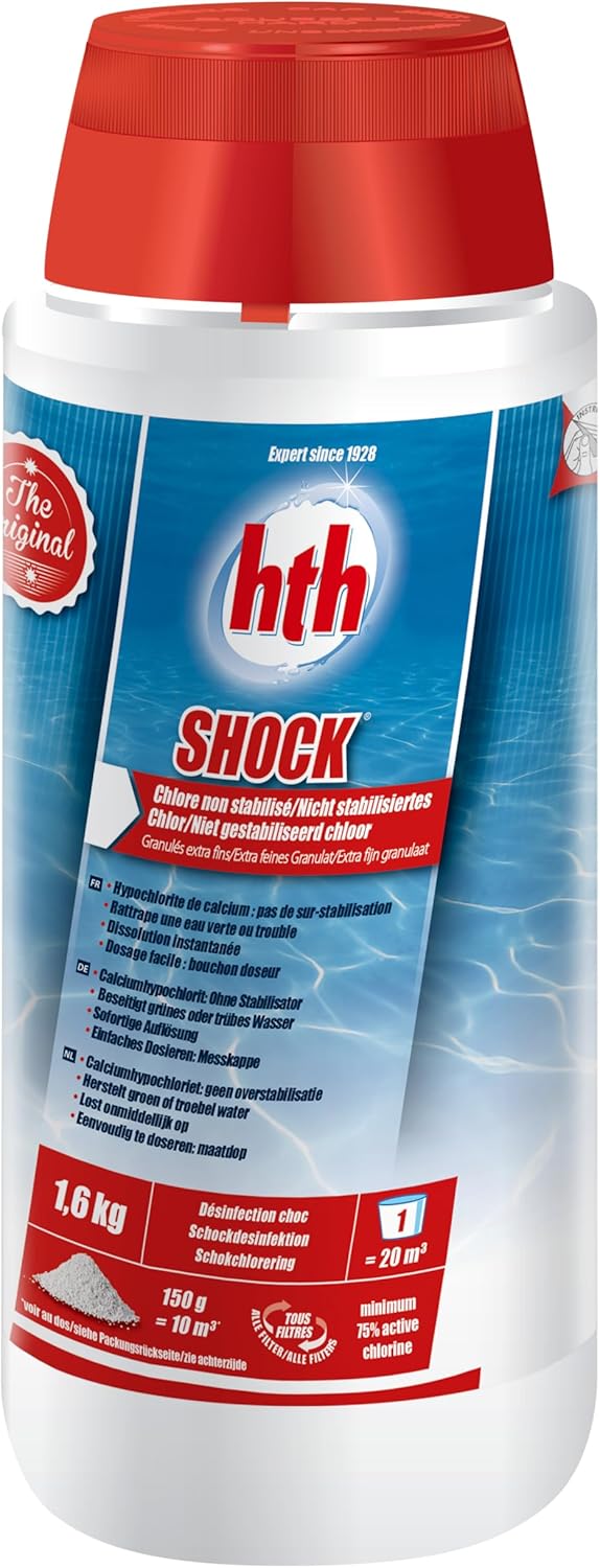 Chlore choc poudre HTH Shock Poudre 1,6kg