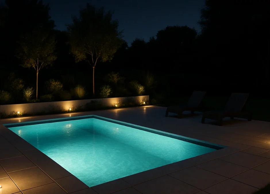 Comment bien choisir l’éclairage pour son espace piscine : guide complet