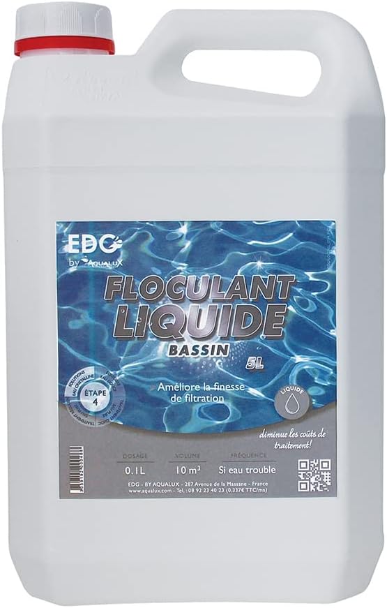 Floculant liquide piscine EDG by Aqualux