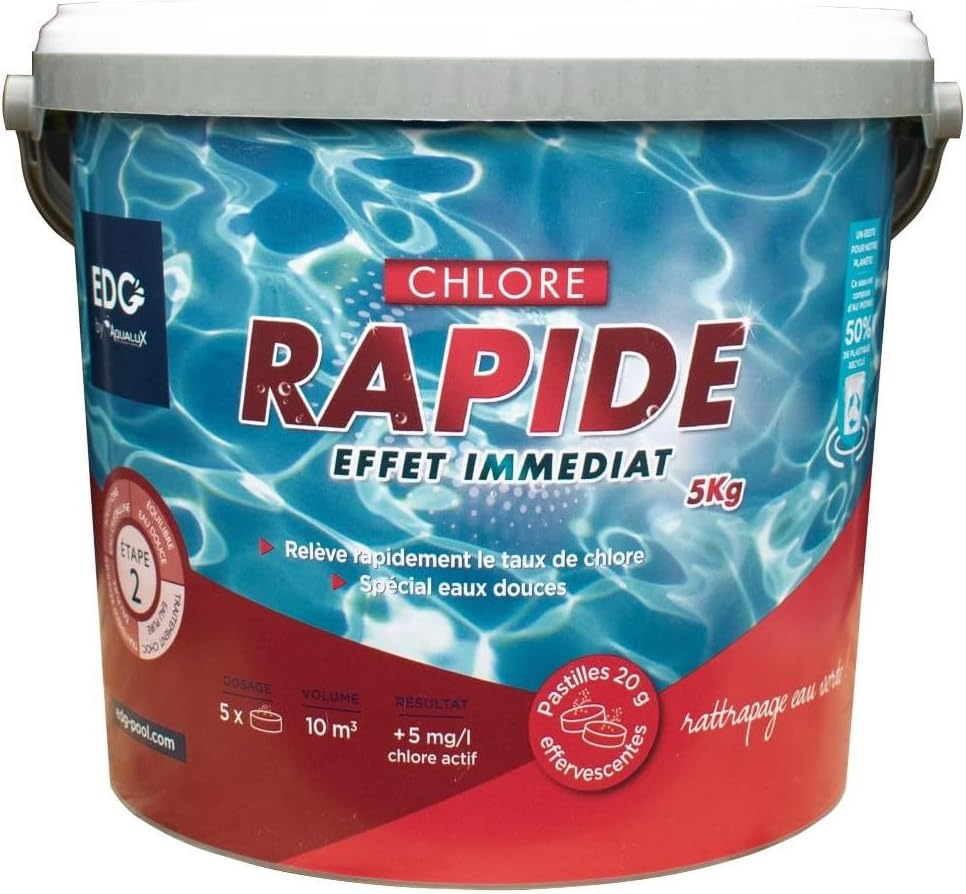 Chlore choc pastille EDG by Aqualux  5kg