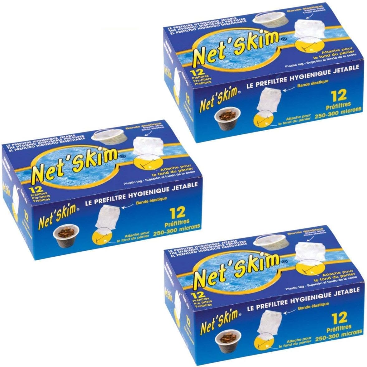Lot de 3 Net'Skim pour skimmer piscine